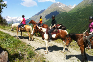 Wir ritten nun wieder talauswärts in Richtung Bobojach