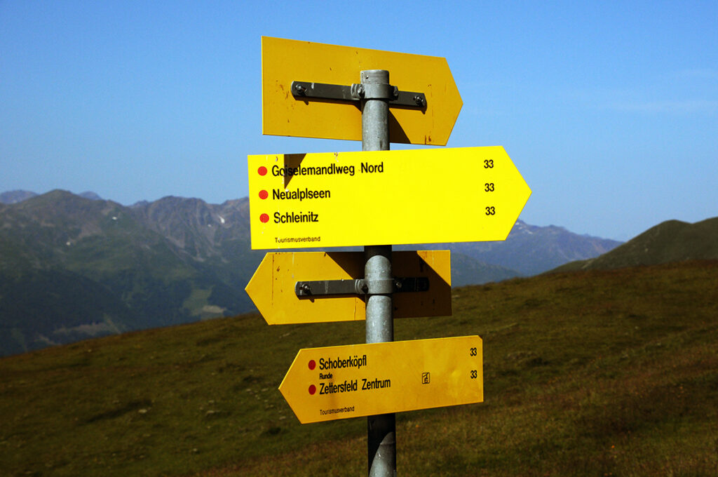 der Wege sind gut beschildert