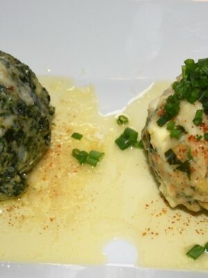 Spinat- und Käseknödel