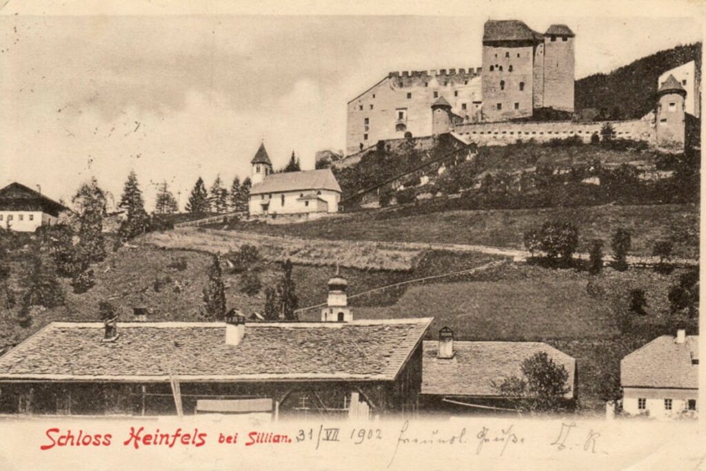 Postkarte vom Schloss Heinfels bei Sillian