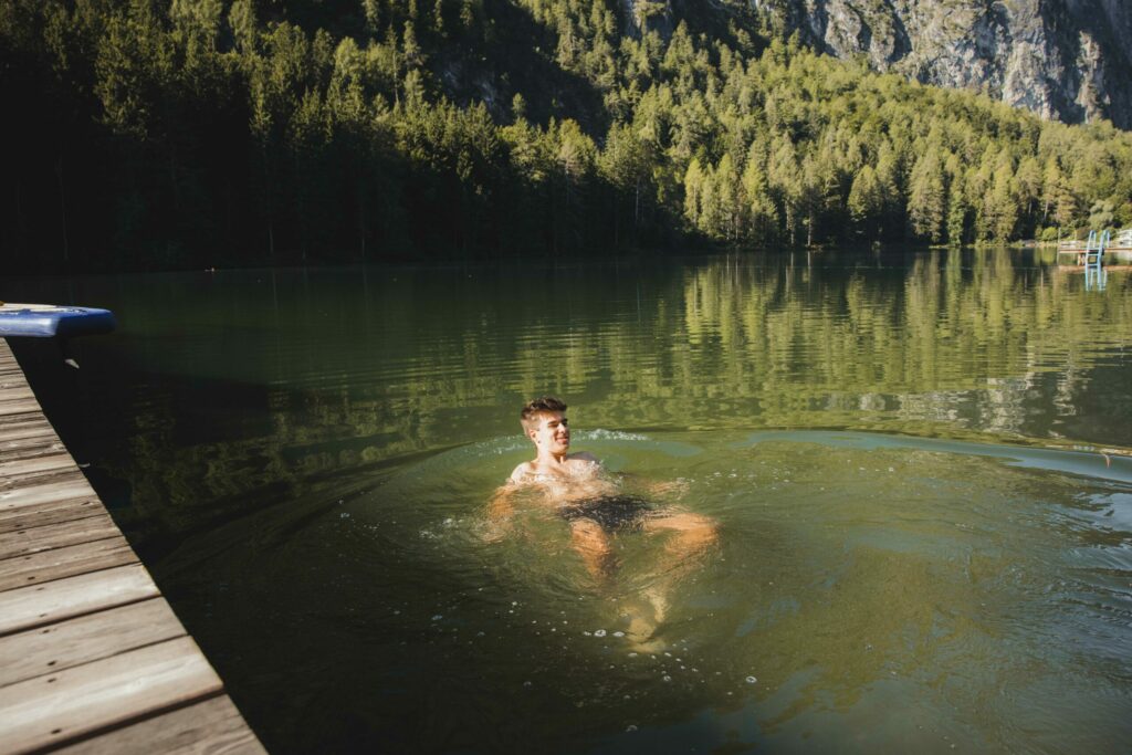 Ein Sprung Ins Kalte Wasser Mit Dem B Derbus Zum Tristacher See