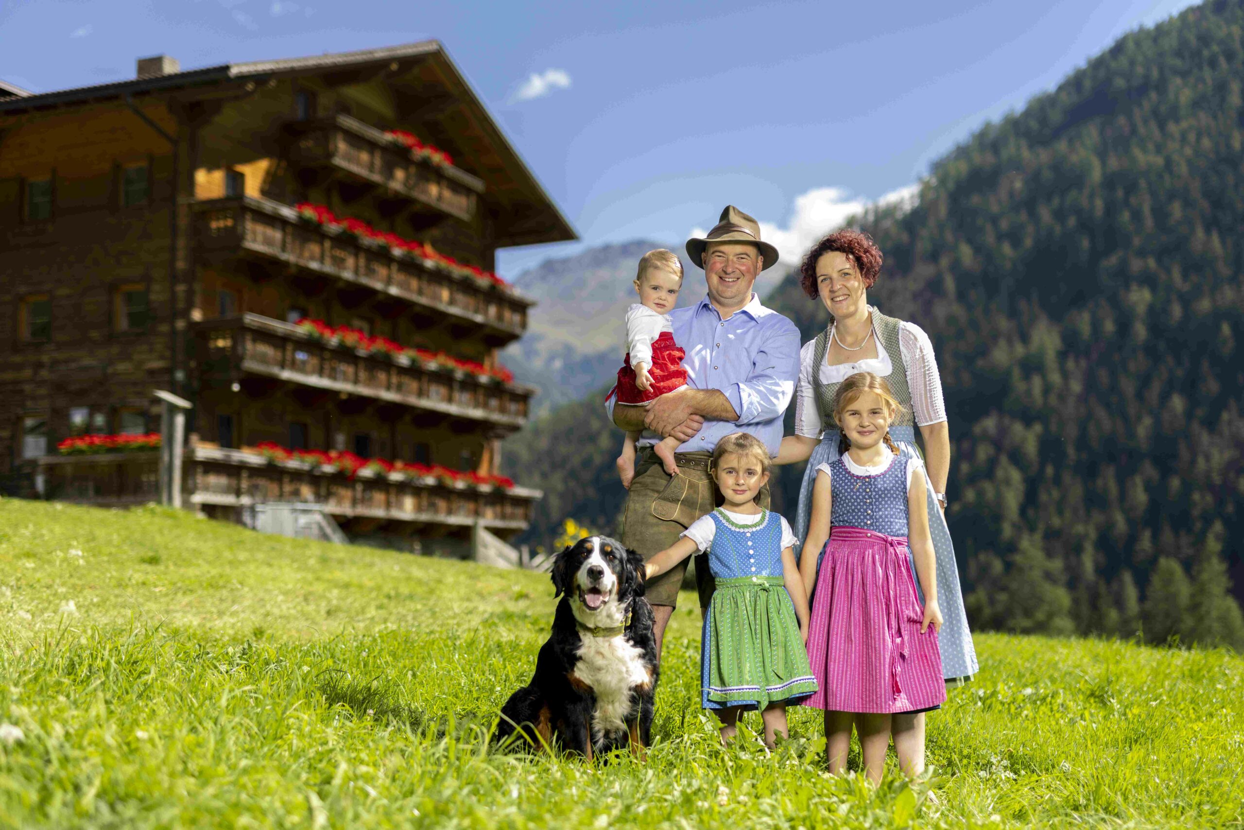 Familie Jans am Figerhof.