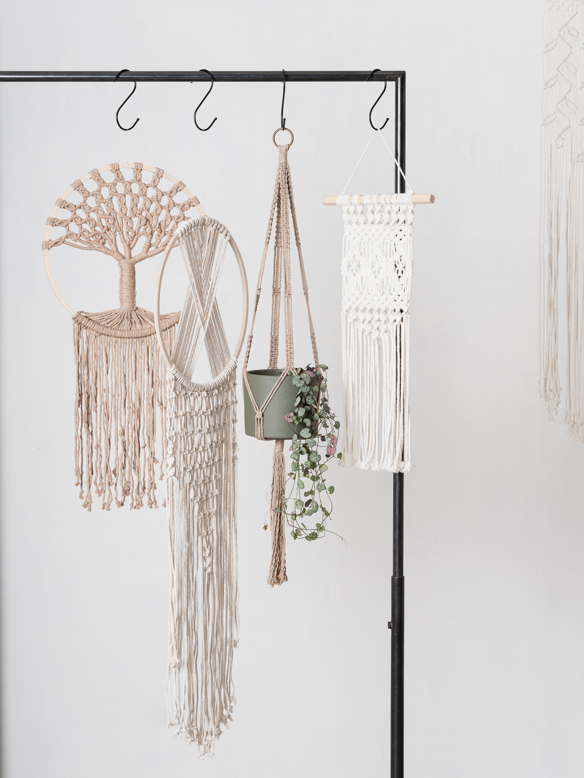 Makramee Lebensbaum Traumfänger Blumenampel Ingrid Bodner