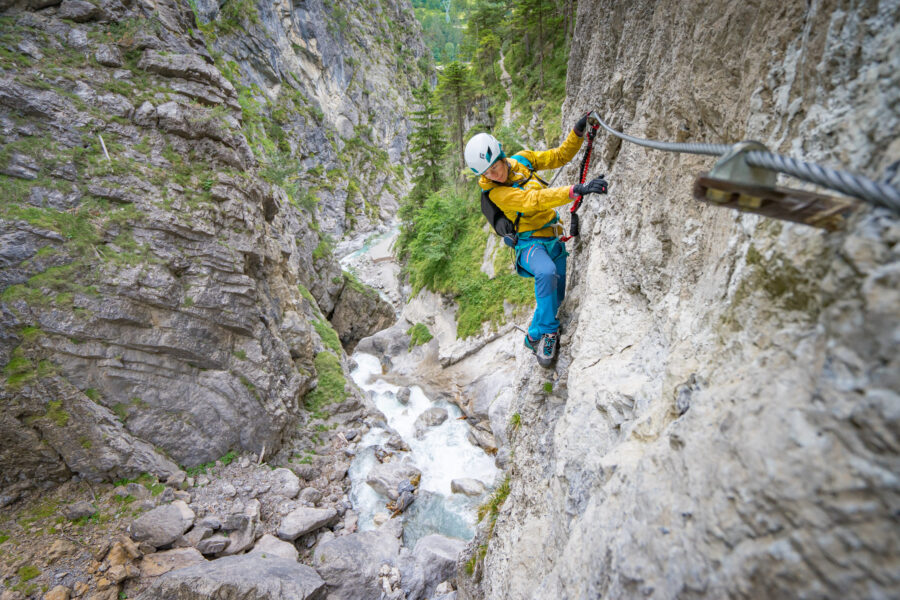 Klettersteig-Auftakt in der Galitzenklamm
