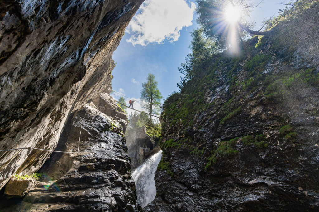 Klettersteig Verborgene Welt in Leisach