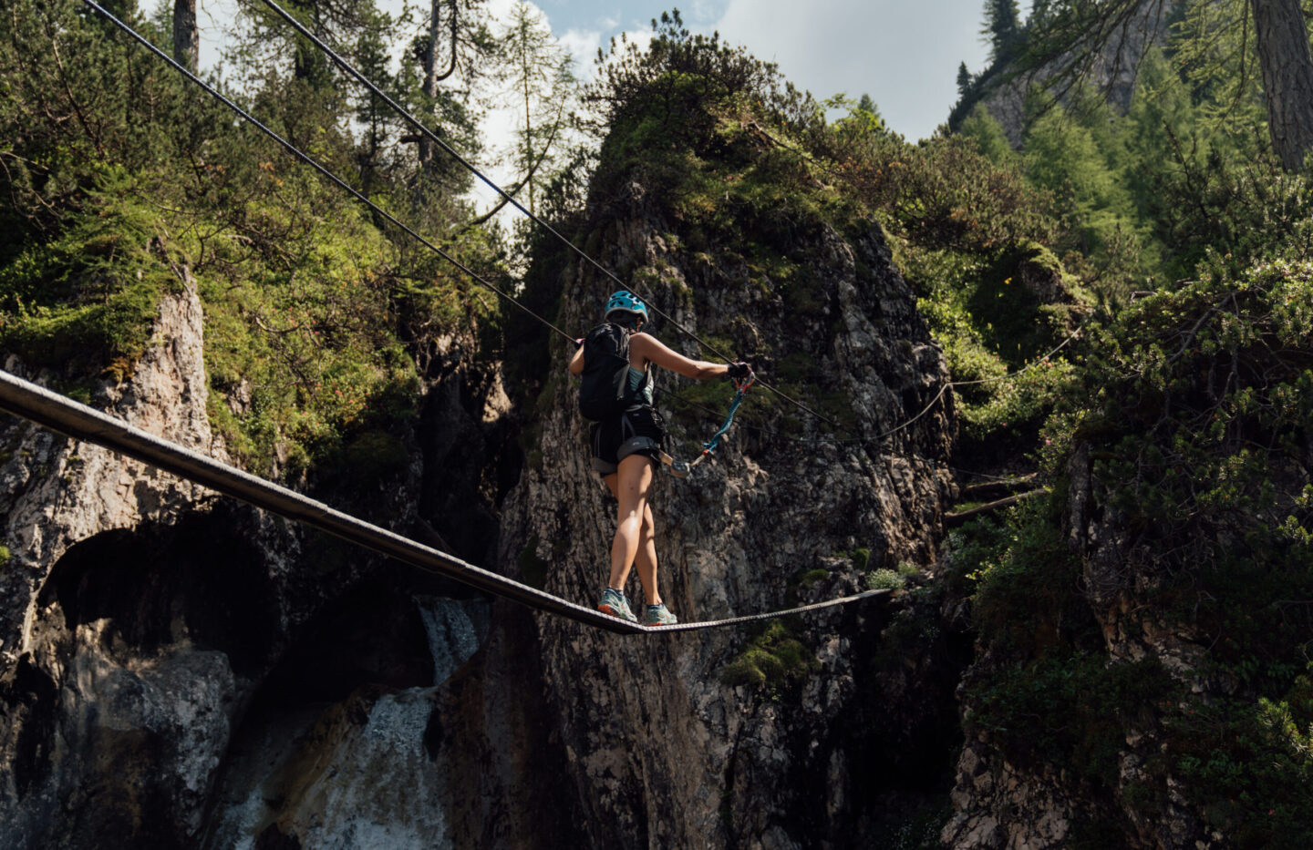 Der Klettersteig „Verborgene Welt“