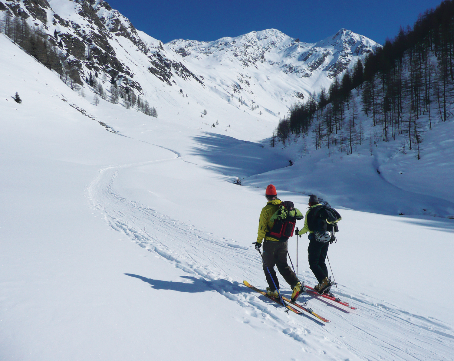Auf einer Skitour zur Hochgrabe im Winterwunderwelt Winkeltal.