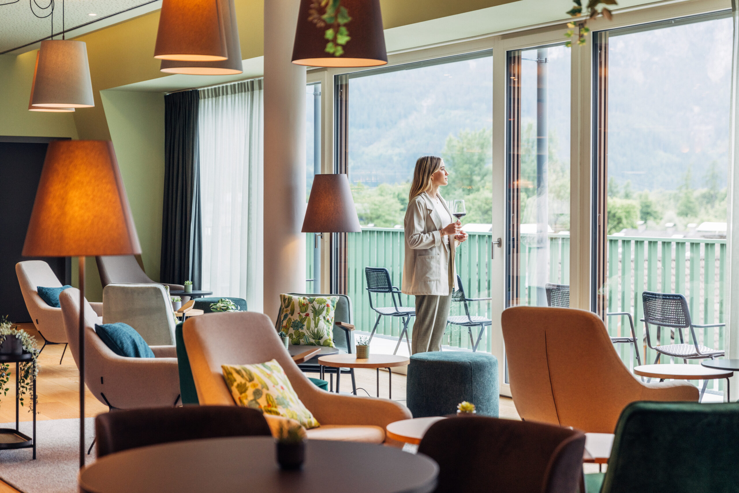 Panoramablick vom Hotel