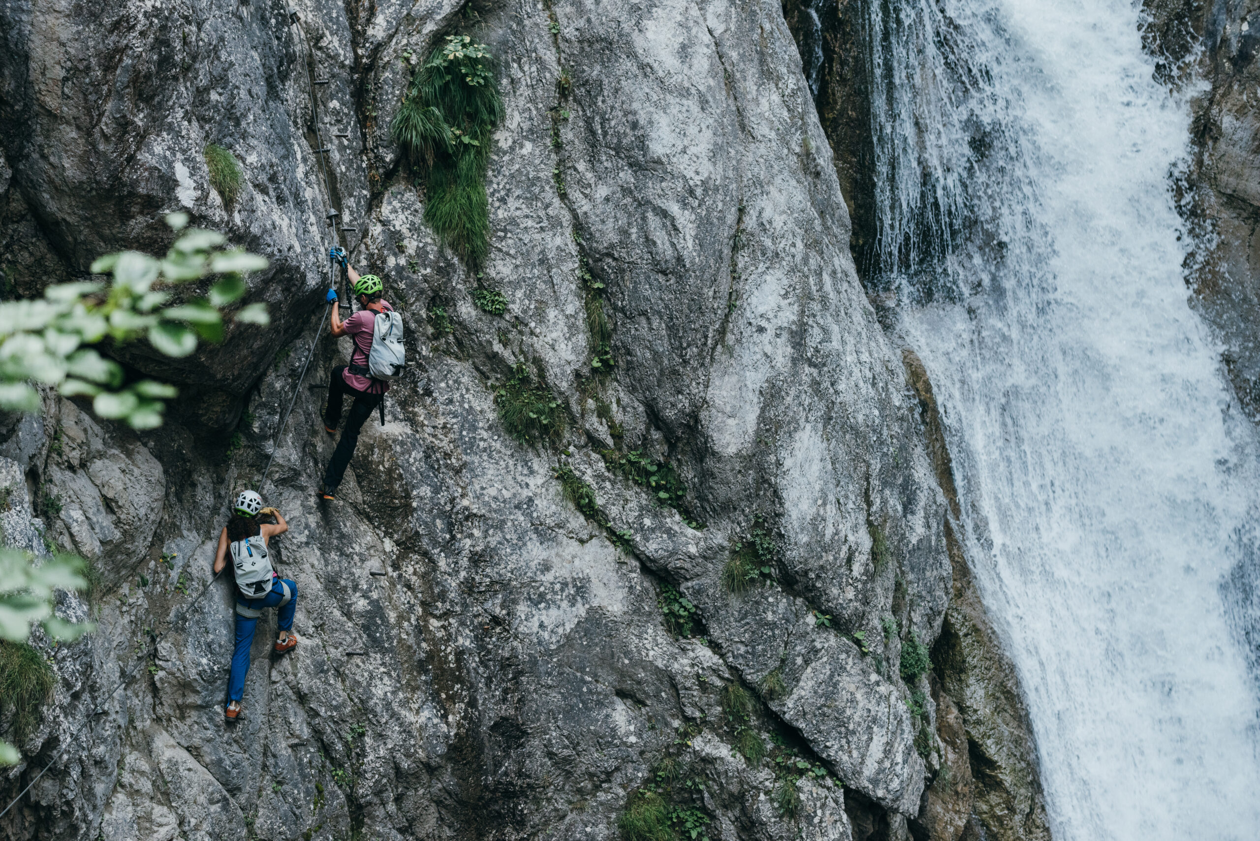 Spontane Mikroabenteuer beim Klettersteigen in der Galitzenklamm