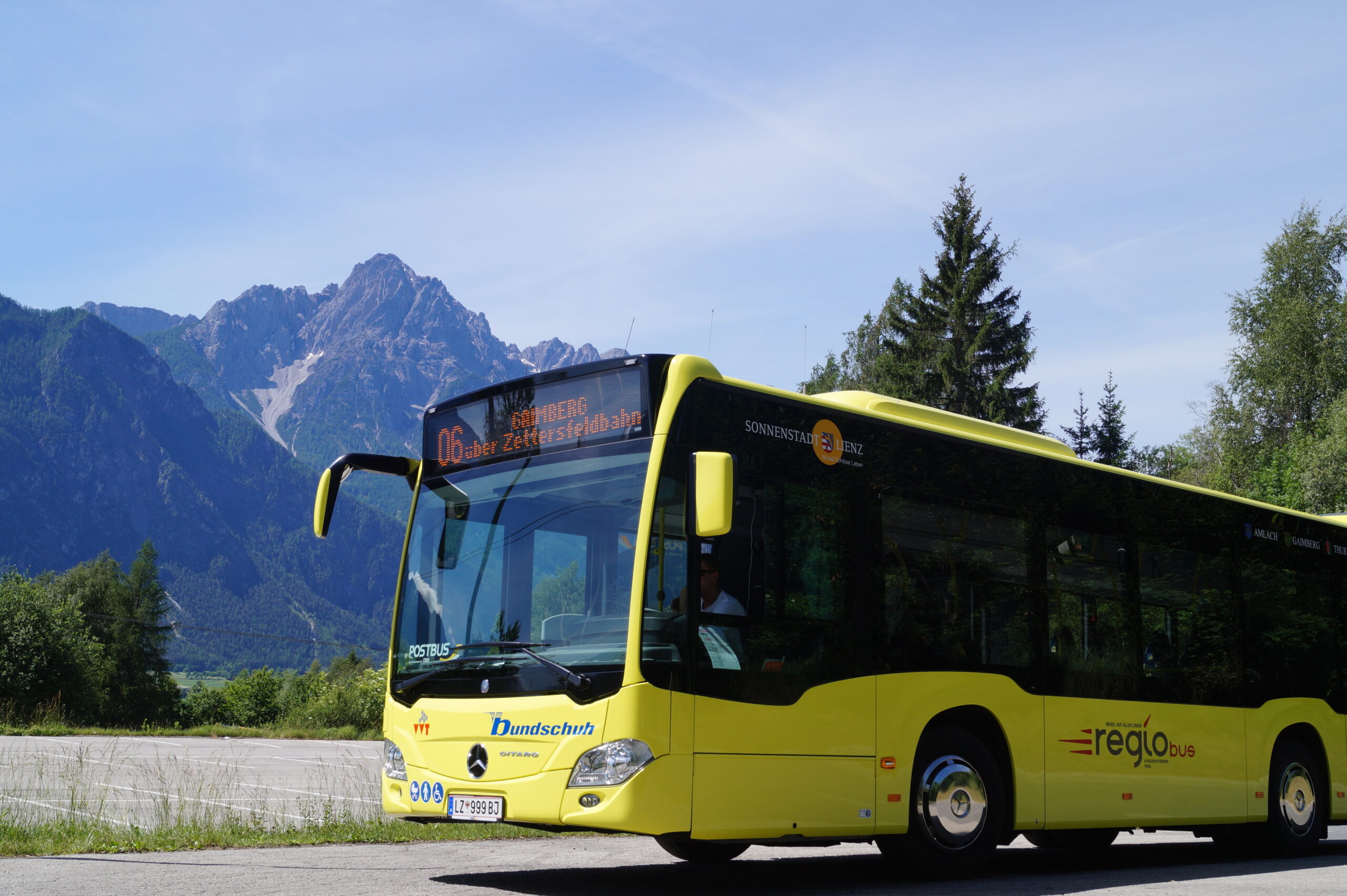 Anreise mit dem Regiobus Osttirol