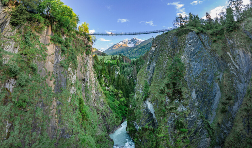 Lechweg und Iseltrail: Hängebrücke Iseltrail